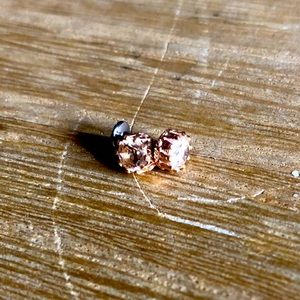 Anatometal Queen RG Threadless Ends w Champagne CZ